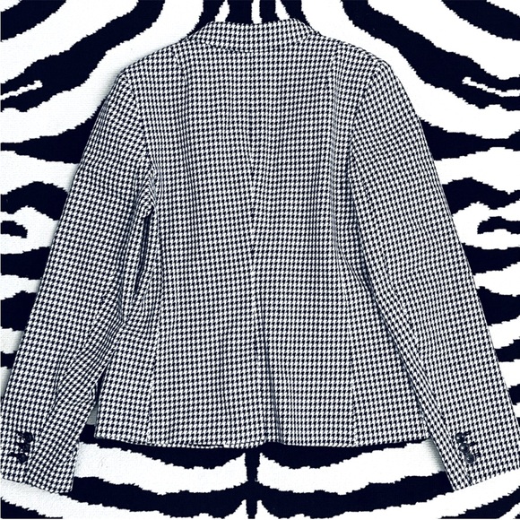 Banana Republic Houndstooth Classic Blazer Size 10 - Picture 5 of 10